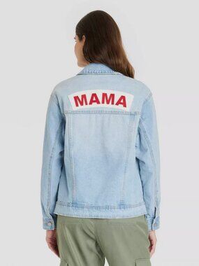 Long Sleeve Maternity Denim Jacket - Isabel Maternity by Ingrid & Isabel XS